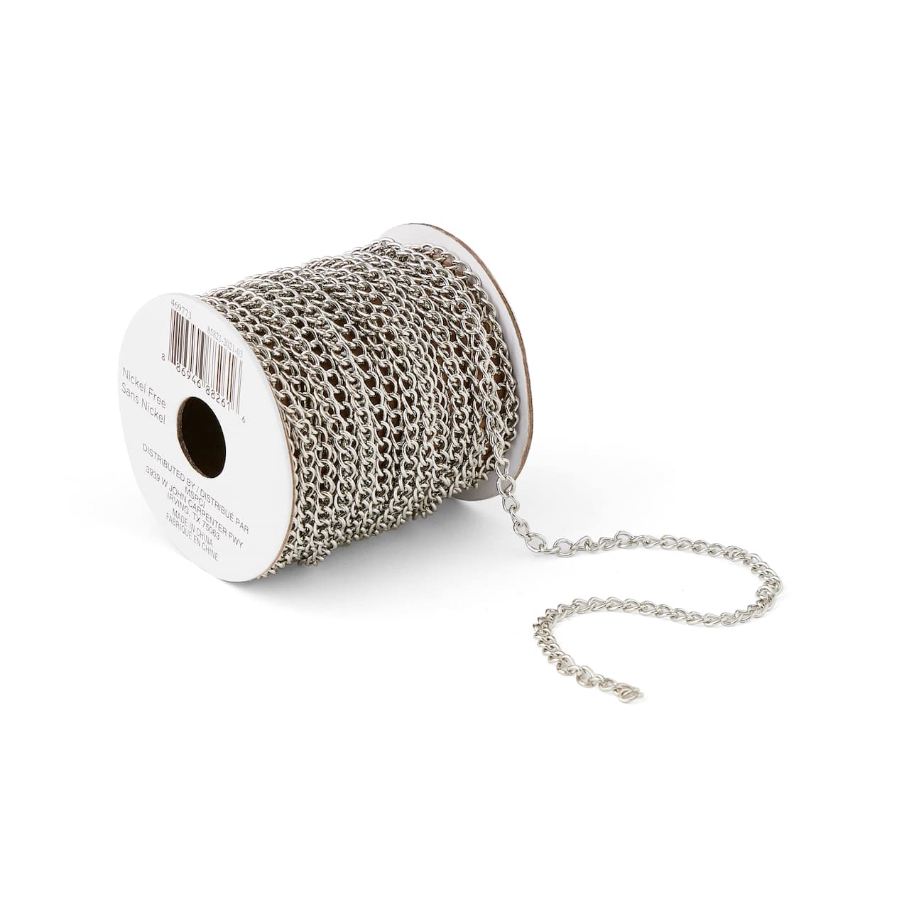 6 Pack: 6yd. Rhodium Chain Spool by Bead Landing™